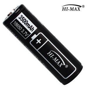 [하이맥스 HI-MAX] 하이맥스 18650배터리 3.7v 충전건전지 고용량 3500mAh