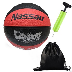 낫소 농구공 뉴랜디 7호 + 볼 가방 + 볼 펌프
