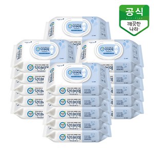 깨끗한나라 닥터비데 비데물티슈 오리지널 화장실용 캡형, 55g, 46매, 20개