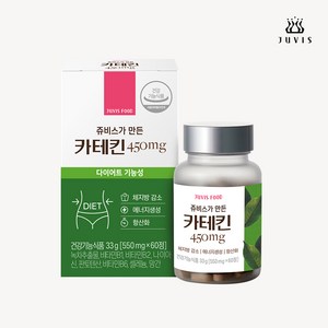 쥬비스가 만든 카테킨 450mg 다이어트 효능 항산화 녹차, 60정, 1개