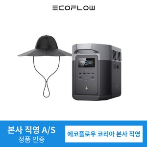 [본사직영] [가방증정] 에코플로우 파워햇 세트 파워뱅크 캠핑 낚시 차박 휴대용 배터리 파워햇 태양광 모자 태양열충전 모자, 파워햇+텔타2 맥스+전용가방, M~L