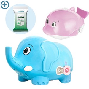 전동 아기 콧물흡입기+콧물전용티슈 콧물빼는기계 비염 콧물빼기 석션기 성인 흡인기, 미니돌고래+콧물전용티슈, 1개