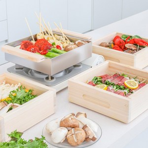 로긴 편백나무 찜기 2단 풀세트 세이로무시, 02_편백나무 찜기 2단 풀세트 (냄비형)