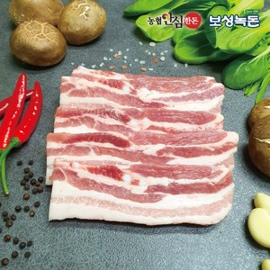 미트럽 보성녹돈 삼겹살 구이용 냉장 500g 2팩 (총1kg), 1개