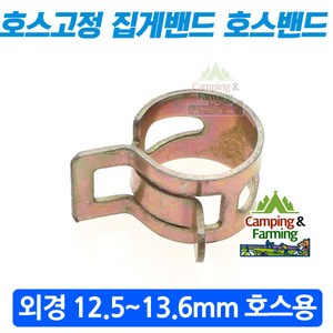 호스고정용 집게밴드 호스반도 호스밴드 12mm, 1개