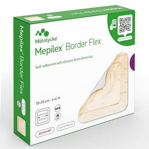 메피렉스 보더플렉스 10x10cm(5매) [대리점직영 정품 광고심의필] Mepilex bode flex 재생밴드 욕창 궤양 화상 수술상처 창상 삼출물많은 인공관절수술 병원용, 2개