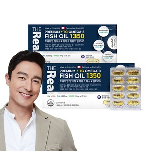 더리얼 프리미엄 알티지 오메가 피쉬오일 1350 x 2박스, 2개, 180정