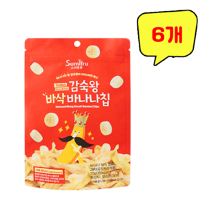 스미후루 감숙왕 바삭 바나나칩 (유통기한 2025.05.29), 70g, 6개