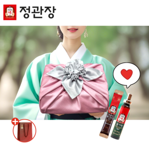 정관장 홍삼정 에브리타임 + 활기력 선물 세트 추석 설 홍삼 스틱, 사랑스러운 인디핑크, 1세트, 520ml