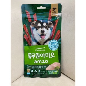 아미오 자연담은 간식 닭고기 육포 유산균 PLUS, 닭가슴살, 50g, 10개