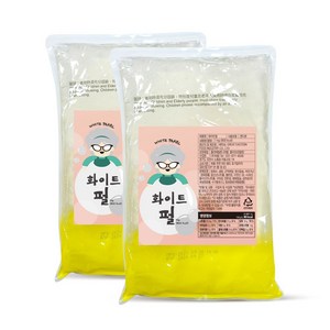 화이트 곤약 펄 저칼로리 쫄깃한 맛 1kg 2개세트(소비기한2025.06.18), 2개