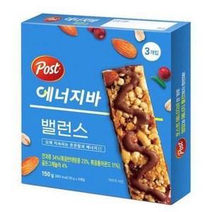 포스트 에너지바 밸런스 150g (50g X3개), 50g, 3개