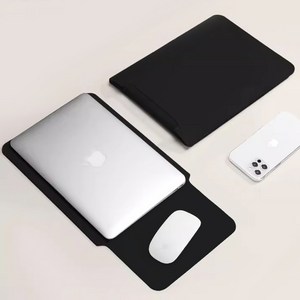 코지스 맥북 LG그램 삼성 노트북 파우치 15 16인치, 블랙, 1개