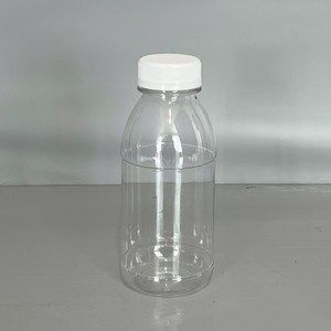 밀크티병 PET 밀크티 300ml 흰색캡 100개 더치병 페트병 (약 지름 6.1cm x 높이 14.7cm 마개3.8cm)