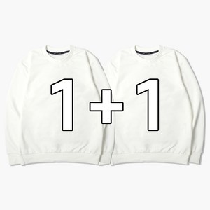 빌리언즈 남녀공용 맨투맨티셔츠 얇은 긴팔 기본 특양면 1+1 빅사이즈