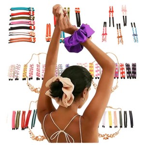 국산 쌍핀 곰돌이 나비 예스고 플라워 진주 77칼라