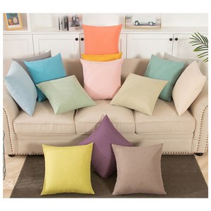 1+1 제라 북유럽 무지 소파 쿠션 세트 13종류 [커버 & 솜 포함 45cm 50cm], SC10 레이크 블루, SC12 오렌지 레드