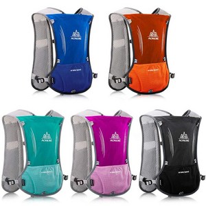 오니지 등산 백팩 트레킹 마라톤 트레일러닝 조끼 5L E913S, 블루