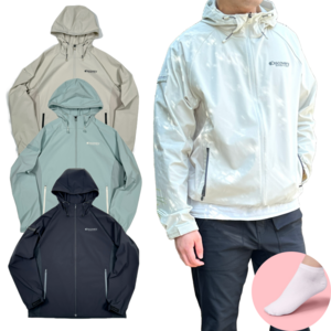 [매장정품] 디스커버리 스트레치 하이브리드 바람막이 남자 봄 가을 + 슈가타이거 양말