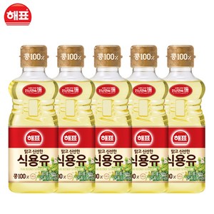 사조해표 콩기름 식용유 250ml, 5개