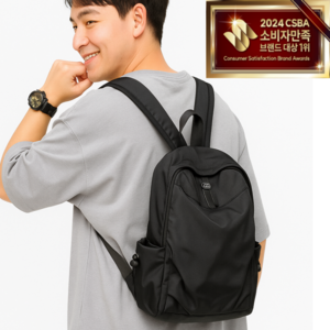 리커블리 남녀공용 미니 등산가방 백팩 경량 배낭 다용도 캠핑 자전거 여행용 라이딩 아웃도어, 검정색 소형