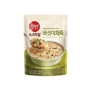 비비고 버섯야채죽, 420g, 10개