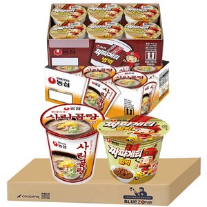 블루존 사리곰탕 소컵라면 70g + 짜파게티 범벅 70g (