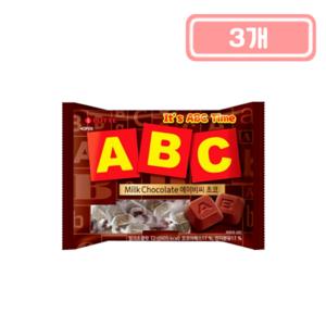 롯데웰푸드 ABC 초콜릿, 72g, 3개