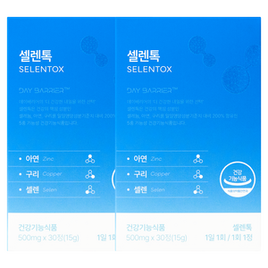 데이배리어 셀렌톡 셀레늄 아연, 30정, 2개