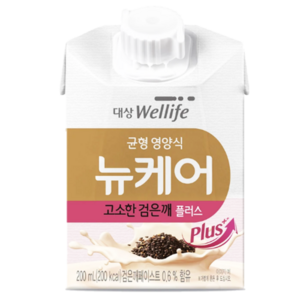 대상 뉴케어 검은깨 플러스 200ml 30팩 환자 노인 영양식, 30개