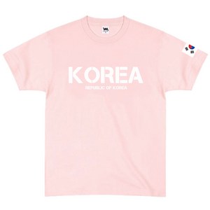 2023년 NEW 남녀공용 코리아 면 반팔 티셔츠 4종 KOREA