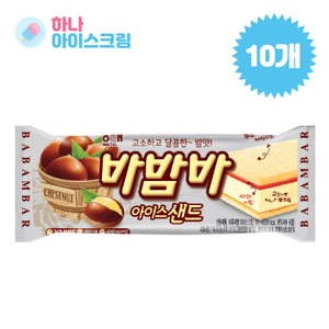 해태 바밤바 아이스샌드 아이스크림, 10개, 180ml