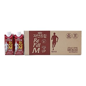 자연드림 무라벨 종이팩 해양심층수 친환경 생수 마그네슘 2배 리필엠, 500ml, 18개