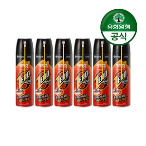 유한양행 해피홈 제로 에어로솔 바퀴용, 500ml, 6개