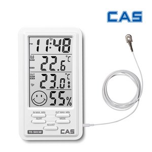 카스 디지털 온습도계 TE-501W, 1개