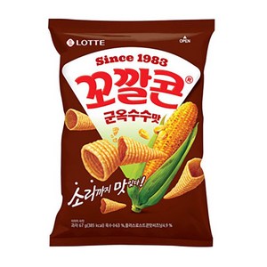 꼬깔콘 롯데제과 군옥수수맛, 67g, 3개