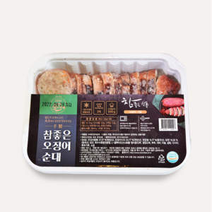 오징어순대 속초 중앙시장 명물 찹쌀오징어, 500g, 1개, 슬라이스