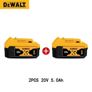 배터리 DCB115 리튬 DEWALT 도구 DCB118 20V 고속 충전 충전기 오리지널 5AH, 없음, 2개