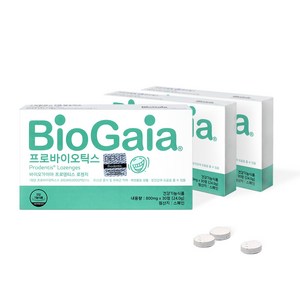 [BioGaia 공식몰] 구강유산균 프로덴티스 로젠지 3개월분, 30정, 3개