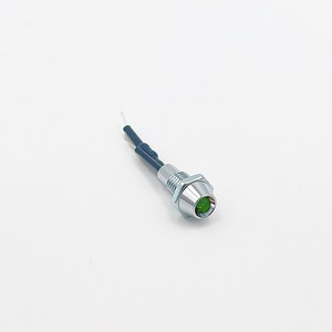 대한콘트롤 LED 표시램프 시그널램프 파일럿램프 판넬표시등 TD-206 6mm DC 5V 녹색, 1개