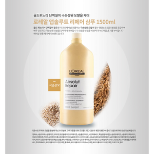 로레알 세리 익스퍼트 앱솔루트 리페어 샴푸 1500ml, 1개, 1.5L