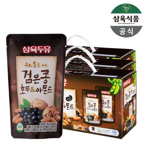 삼육두유 검은콩 호두 아몬드 파우치, 190ml, 45개