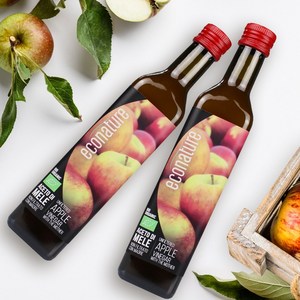 이탈리아 애플 사이다 비니거 비네거 애사비 유기농 사과 초모 식초, 2개, 500ml
