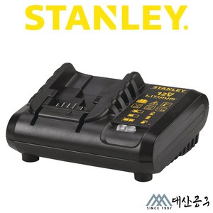 스탠리 10.8V(12V) 배터리 충전기 SC121 리튬이온 1.25ah 쾌속충전, 1개