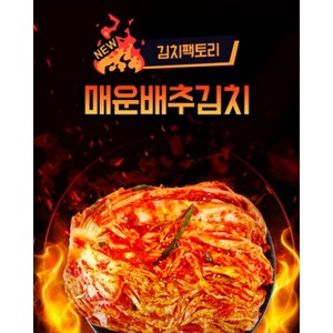 김치팩토리 100% 수제 맛있는 전라도 매운포기김치 [매운맛], 1개, 1kg