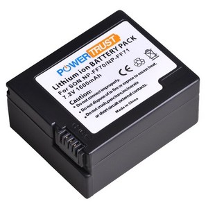 배터리호환 파워트러스트 충전식 팩 소니 NP FF71 NP FF70 NPFF71S 교체용 INFOLITHIUM F 시리즈, [05] 1x battey, 1개