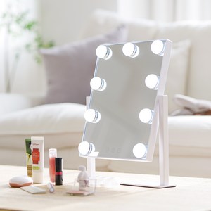 비욘드퍼니싱 LED 화장대 탁상 거울, 1개, LED전구조명