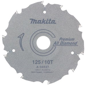 마키타 (Makita) 프리미엄 올 다이어 칩 톱 외경 125mm 블레이드 수 10T A-50027, 1개