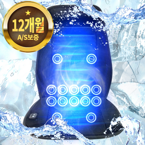 더쎈 14팬 싸이클론 메쉬 쿨링시트 12V 24V 모든 차종 사용 가능, 쿨링시트 단품, 블랙, 1세트