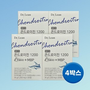 닥터린 콘드로이친 1200 콘레이티+MBP 1200mg 1박스 상어연골, 30정, 4개